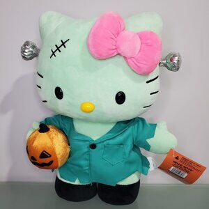 NEW Hello Kitty Halloween 2024 Plush Frankenstein Green Greeter Sanrio